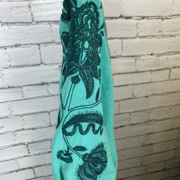 Knox Rose Mint Green Embroidered Boho Dress size 3X - Picture 6 of 10